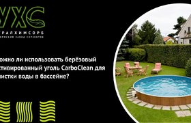 Можно ли использовать берёзовый активированный уголь CarboClean для очистки воды в бассейне