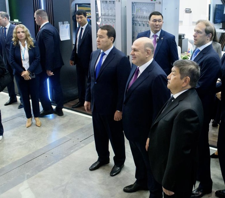 Delegation of Heads of Government. Astana - Uralkhimsorb Exhibition
